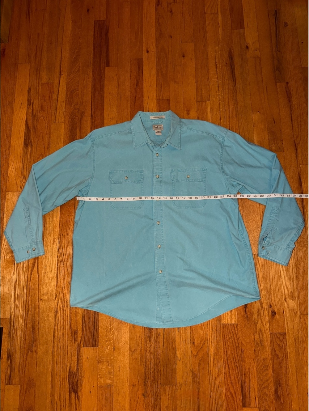Vintage LLBean Shirt Men XL Regular Blue Cozy Classic 90s Retro Workwear Outdoor
